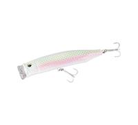 Floating Tuna Popper Fishing Lure 150mm 58g for Saltwater, ABS Resin Body with 3D Eyes and Double Treble Hooks, Compatible with Surf Casting for Striped Bass Crevalle Roosterfish and Mahi-Mahi