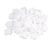 Floating Turtle Oil Absorbing Skimmer Sponge for Pools, Spas, Baths & Massage Bathtubs - 50-Piece White Spa Cleaning Sponge Set, Reusable