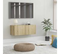 Floating TV Cabinet Wall Mounted TV Stand Display Living Room Storage Cabinet UK
