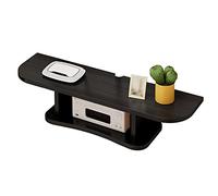 Floating TV Shelf High-De Material Wall-Mounted TV Stand with Cable ment Ideal for DVD/Blu-Ray Players & Satellite TV Boxes - Black 60cm