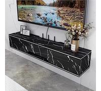 Floating Tv Shelf Stand Cabinet Unit Media Wall Mounted Long Tv Media Units Console With Storage Doors，Corner Ledge Wall Shelf,Floating TV Stand Cabinet with Wall Hanging Design for Living R