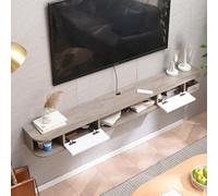 Floating Tv Shelf Stand Cabinet Unit Media Wall Mounted Long Tv Media Units Console With Storage Doors，Modern Floating TV Stand with Storage - Stylish Media Console for Living Room, Home Ent