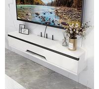 Floating Tv Shelf Stand Cabinet Unit Media Wall Mounted Long Tv Media Units Console With Storage Doors，Corner Ledge Wall Shelf,Floating TV Stand Cabinet with Wall Hanging Design for Living R