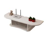 Floating Tv Stand Cabinet Tv Stand Cabinet Tv Wall Units For Living Room Wall-Mounted Tv Cabinet Home Media And Entertainment Storage Rack Open Shelf With Drawers,For Dvd,White,120x23x17Cm
