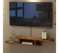 Floating Tv Stand Floating TV Unit 100/120/140/160cm Wall Mounted TV Cabinet Entertainment Center TV Media Console Floating TV Cabinet Large Storage TV Bench For Living Room(Brown-A,100 * 20