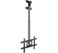 Floating TV Stand, Multifunction Ceiling TV Mount, Adjustable Tilt Swivel TV Bracket, Fits 32-70 Inch LED Screen Display, With Loading 140 Lbs, Max 600x400mm, Black And W