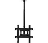 Floating TV Stand, Multifunction Ceiling TV Mount, Full Motion Height Adjustable Swivel Tilting TV Bracket, Fits Most 32-60 Inch LCD LED Plasma Panel Display, 400x400mm T
