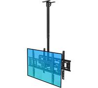 Floating TV Stand, Multifunction Double Screen Ceiling TV Mount, Adjustable Tilt Swivel TV Bracket, Fits Most 40-70 Inch LED Screen Display TV Mount TV Stand