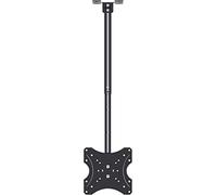 Floating TV Stand, Multifunction TV Ceiling Mount Adjustable Bracket, Fits Most 14-32inch LED Screen Display, Height Extension Up To 39.3 Inch, Black And White TV Mount T