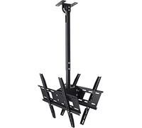 Floating TV Stand, Multifunction TV Ceiling Mount, Ceiling TV Bracket Fits Most 32-60 Inch LED Plasma Panel Display With Max 400x400mm, Telescoping Adjustable Height Pole