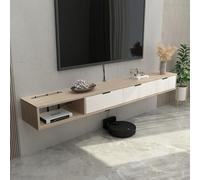 Floating TV Stand Wall Mounted, 140cm/160cm Entertainment Center for 60" 70" 80"Floating Shelf for Under, Tv Media Console for Living Room Family Hotel