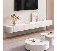 Floating TV Stand with 2 Doors - Wall Mounted Entertainment Center & Media Console - Stylish Floating TV Cabinet with Ample Storage for Living Room & Home Theater