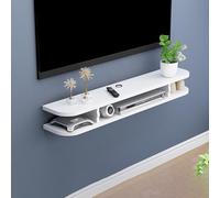 Floating TV StandWall Mounted Media Console ShelfStylish Wood Storage Unit for Living Room & BedroomModern Design SpaceSaving Solution Easy Installation