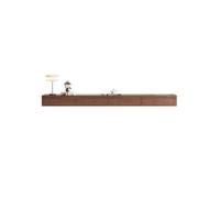 Floating TV Unit Floating TV Stand, Wall-Mounted Entertainment Center with 2 Drawers, TV Shelf for Wall(Bruin,180x24x20cm)