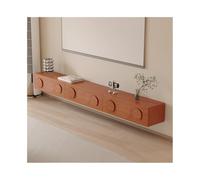 Floating TV Unit Minimalist Floating TV Stand, Wall-Mounted Entertainment Center with 2 Drawers, Media Console TV Shelf for Wall(Bruin,180x24x20cm)