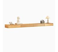 Floating TV Unit Simple Wall Hanging Floating TV Stand Wall Mounted TV Stand Entertainment Center Media TV Console with Cabinet and Drawers for Living Room Bedroom TV Shelf for Wall