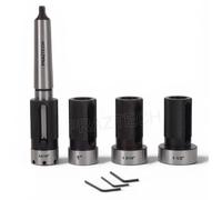 Floating Type Imperial 13/16", 1", 1-5/16" & 1-1/2" Die Holders Set for Lathe Machine | | Morse Taper Shank Precision Tool Steel Threading Kit (MT2 : Morse Taper 2)