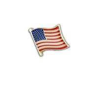 Floating USA Flag Pin - United States of America - Flags - Beautiful Finish - Pin - Pin - Badge - North America Pins, One Size, Alloy Steel