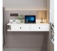 Floating Vanity Desk - Wall-Mounted Makeup Table with Drawers Versatile Nightstand Writing or Office Use Stylish and Functional Furniture for Home Decor