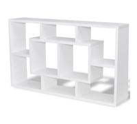 Floating Wall Display Shelf 8 Compartments Hanging Rack Floating Shelf vidaXL