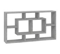 Floating Wall Display Shelf 8 Compartments Hanging Rack Floating Shelf vidaXL