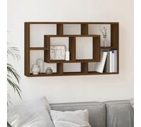 Floating Wall Display Shelf 8 Compartments Hanging Rack Floating Shelf vidaXL