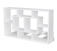 Floating Wall Display Shelf 8 Compartments Hanging Rack Floating Shelf vidaXL