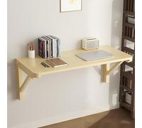 Floating Wall-Mounted Desk Space-Saving Foldable Wooden Drop-Leaf Table Perfect for Kitchen & Living Room Balcony 120x40cm (47.2x15.7in)