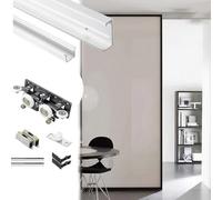 Floating Wall Mounted Sliding Door Track, Invisible Smooth Wooden Pocket Door Hardware Kit, Professional Trackless Ghost Doors Trackway(85cm(33 3/8"))