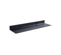Floating Wall Shelf Black for Kitchen Bathroom Storage Rack Mirror Metal Shower Corner Shelves Organizer Cabinet Home B