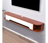 Floating Wall Shelf for TV Multima Console & Trophy Display Wall Mounted Sto for Set Top Box Router & Home Decor Versatile TV Stand & Detive Shelf