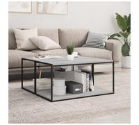 Floating Wall Shelf Grey Sonoma 80x40x1.5cm Engineered Wood Pack of 4 Heavy-Duty