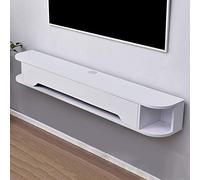 Floating Wall Shelf Versatile Wall Mounted TV Cabinet for Set Top Box Router Multima Console Toy & Trophy Display Slish TV Stand & Decor Shelf Unit