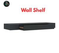 Wall Mounted Drawer Shelf Floating Cabinet Storage Living Room Bedroom Black