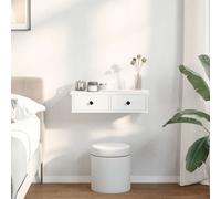 (concrete grey, 60 x 25 x 15 cm) vidaXL Wall Shelf with Drawers White 60x25x15 cm Engineered Wood