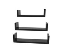 Floating Wall Shelves, Black