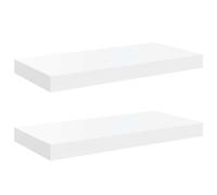 Vidaxl Floating Wall Shelves 4 Pcs Oak 50X23X3.8 Cm Mdf, Brown