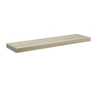 vidaXL Wall Shelf 4 pcs Beige 90 x 23.5 x 4 cm Engineered Wood, Stylish Living Room, Rectangular Wall Shelf, Modern Design for Home Organization, Durable Indoor Decor, Space Saver Storage