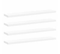 vidaXL 2x Floating Wall Shelves Oak 120x23.5x3.8 cm MDF Display Hanging Rack