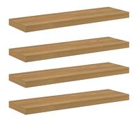 Wall Shelf Brown Engineered Wood 90x23.5x4cm Slim Floating Display Shelf Modern