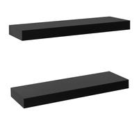Floating Wall Shelves Hanging Wall Mounted Storage Display Racks 2 pcs vidaXL