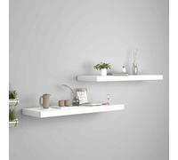 Floating Wall Shelves MDF Hanging Rack Multi Colours Multi Sizes