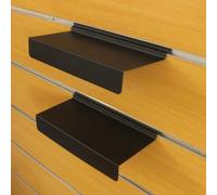 Floating Wall Shelves, Shoe Support Display Stand, Float Slat Wall Shelf Shelves, Metal Flat Slat Board Accessories for Retail Display