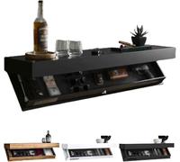 Floating Wall Shelves with Hidden Compartment - Concealed Safe for Modern Decor, Ideal for Living Room, Bedroom, and Office - Secret Storage Solution