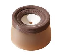 Floating Water for Pets - Round Food Protector, Grey Solid Link Heavy Metal Rail | Pet Supplies Accessories Safety Liquid Equipment for School Office Home Object Unit
