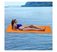 Floating water mat, Floating Water Pad, Roll-Up Pool Float, 3-Layer Island for Beach Ocean Activities