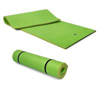 Floating Water Mat Pad Pool Float Hammock for Adults Water Sports Loun Beach & Lake Fun Green 1.8m x 1.2m x 3.3cm & table