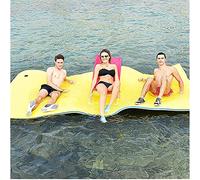 Floating Water Mat Tear Resistant 3 Layer XPE Foam Pad Roll Up Raft for Pool Lake & Ocean Fun Perfect for Family Relaxation Beach & Water Sports Adventures