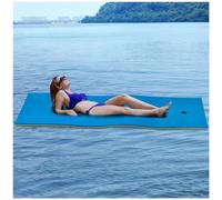 Floating Water Pad, 3-Layer XPE Foam Floating Mat for Water Recreation, Floating Island for Pools, Lakes, and Beach,Blue,1.8mx0.6mx3.3cm
