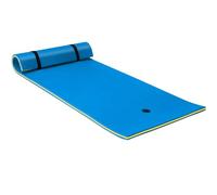 Floating Water Pad, 3-Layer XPE Foam Floating Mat for Water Recreation, Floating Island for Pools, Lakes, and Beach,Blue,1.8mx0.6mx3.3cm